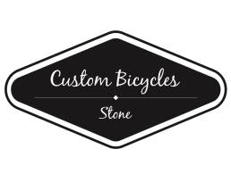 Custom bicycles stone logo