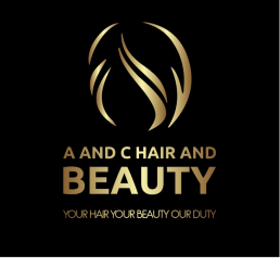 A and c hair and beauty logo