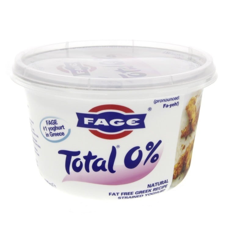 FAGE Total 0 percent Natural Fat Free Greek Recipe Strained Yogurt 170g
