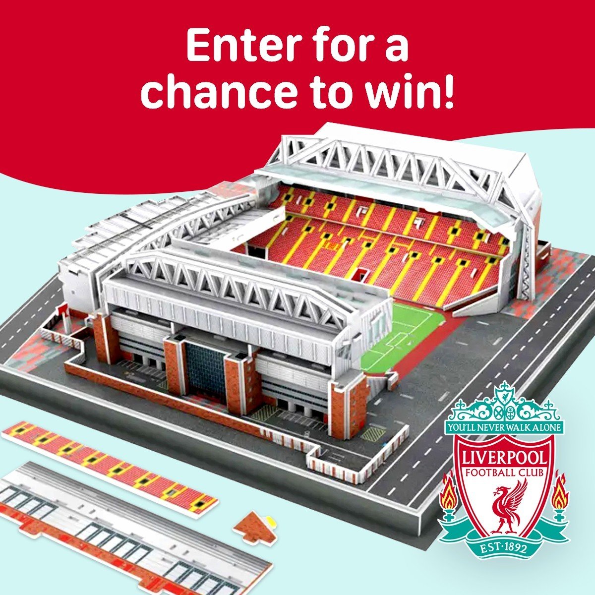 Liverpool Fc Anfield Stadium 3D Puzzle Liverpool FC Anfield Stadium