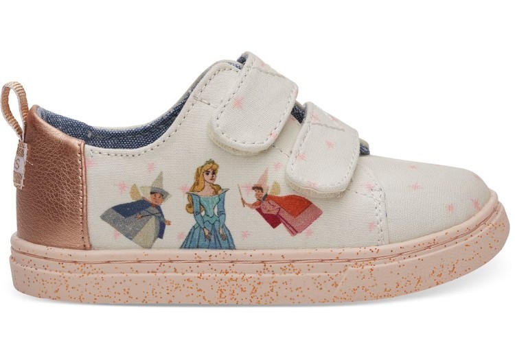 Disney X TOMS Pink Fairy Godmother Tiny TOMS Lenny Sneakers - £36.00!