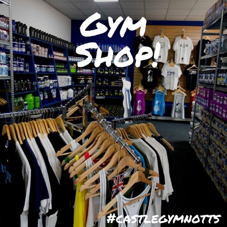 Check out our fully stocked gym shop! Castle Gym Promotion