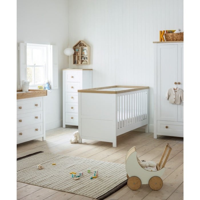 Save 130 00 Mothercare Lulworth 2 Piece Nursery Furniture Set Uk Deal Kidsmill Bretagne Oak Nursery Furniture Set This Was Designed To Do Full Justice The Natural Colour Variations Of Beautiful Wood
