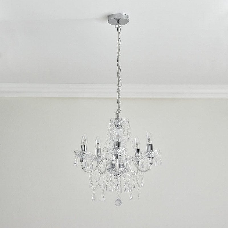Shop Lighting - Wilko Marie Therese Chandelier £45.00!