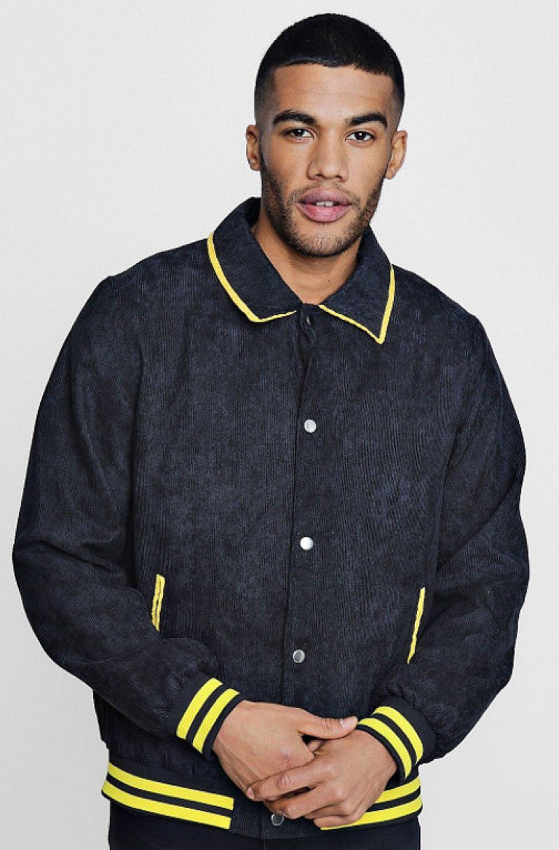 Corduroy Sports Rib Bomber Jacket - ONLY £15!