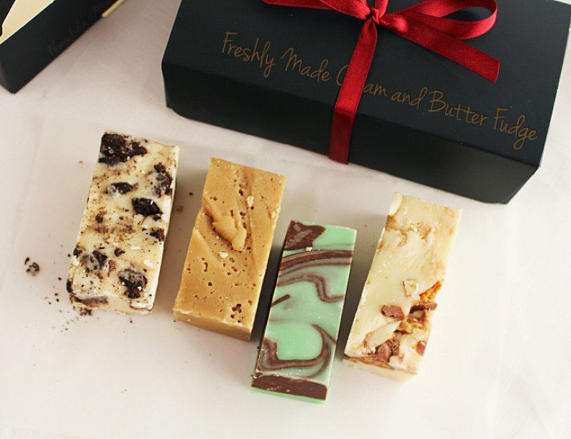 Buy our Famous Fudge in a 4 Bar Box £6.00! The Treat Kitchen