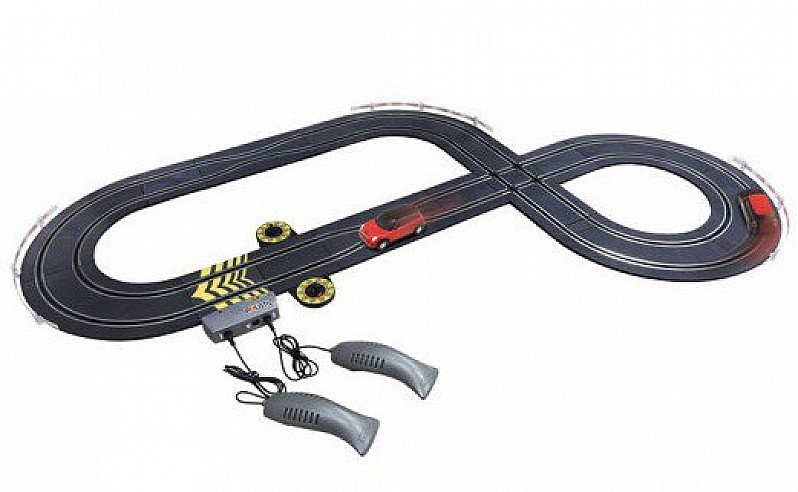 SAVE 80% on this MINI Challenge Slot Car Racing Set!