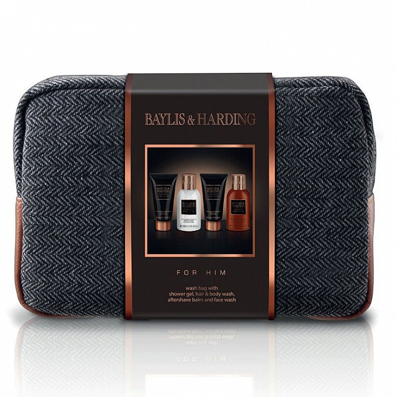 BAYLIS & HARDING Black Pepper & Ginseng Wash Bag - ONLY £12