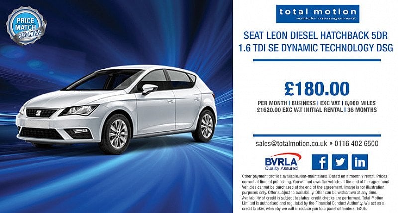 Seat Leon 1.6 SE Dynamic Technology DSG | From £180 + VAT for business users!
