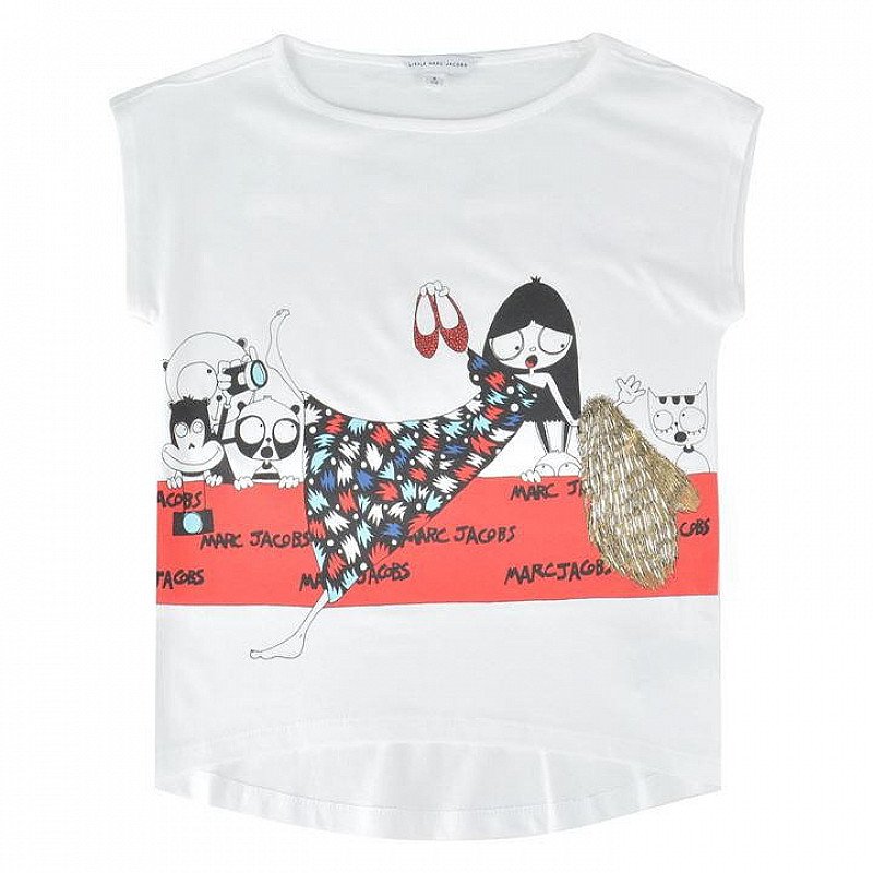69% OFF - MARC JACOBS Children Girls Runway Print T Shirt