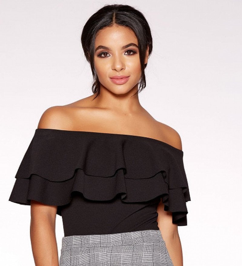 50% OFF - Double Frill Bardot Bodysuit!