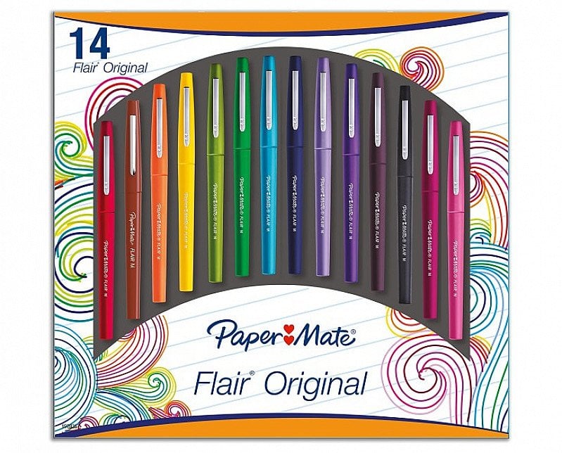 SAVE £10 on Papermate Flair Fibre Tip Pens (Pack of 14)!
