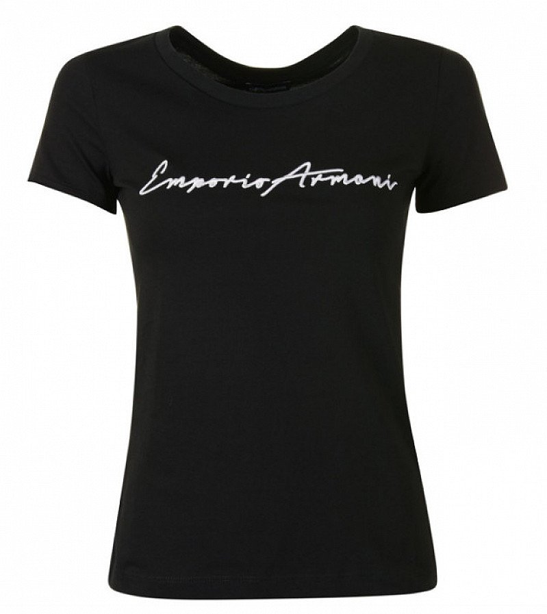 £20 OFF - EMPORIO ARMANI Women's Embroidered Logo T Shirt!