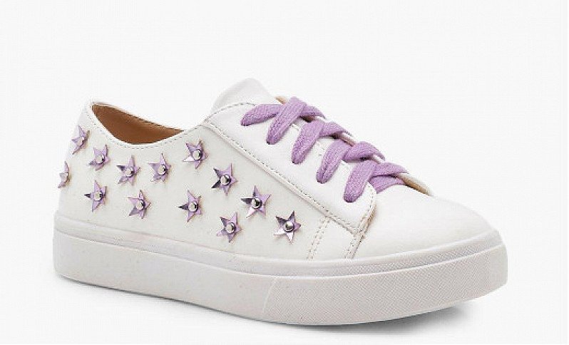 64% OFF Girls Floral Embellished Trainer - ONLY £5!