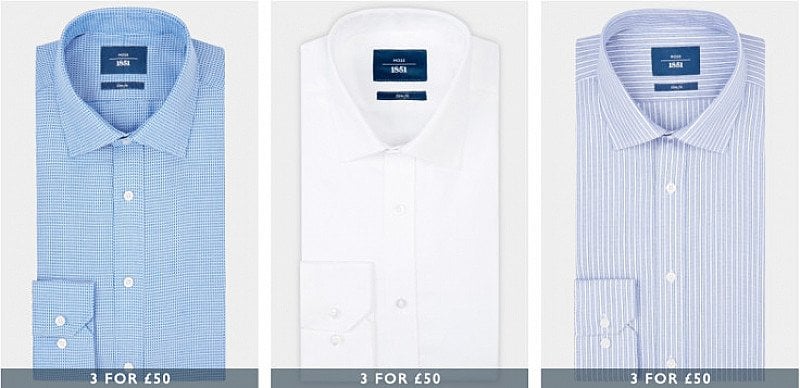 3 Men's Shirts for £60 - SAVE up to £37!