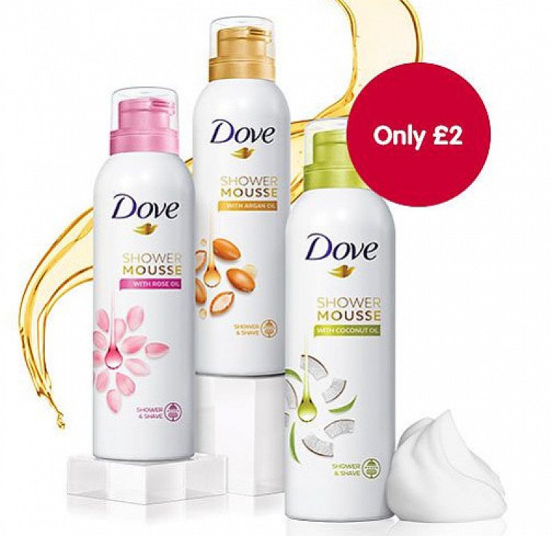 NEW IN Dove Shower Mousse 1/2 PRICE! Boots UK Deal Snizl