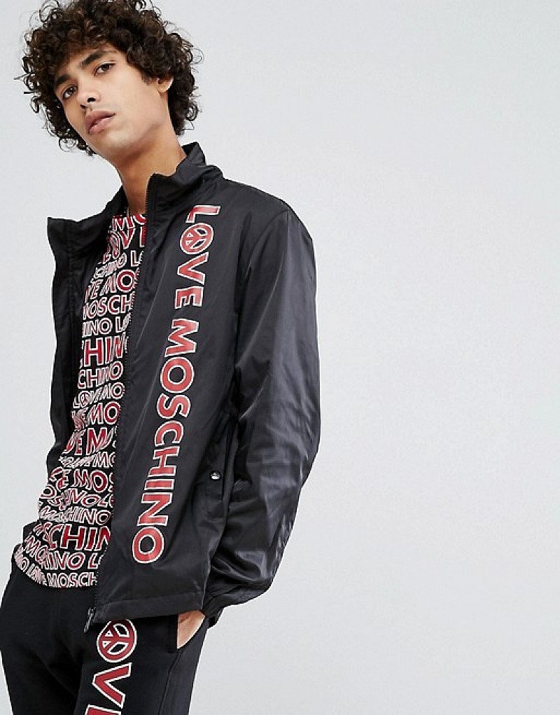 OVER 40% OFF this Love Moschino Logo Harrington Jacket!