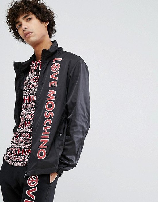 OVER 40% OFF this Love Moschino Logo Harrington Jacket!