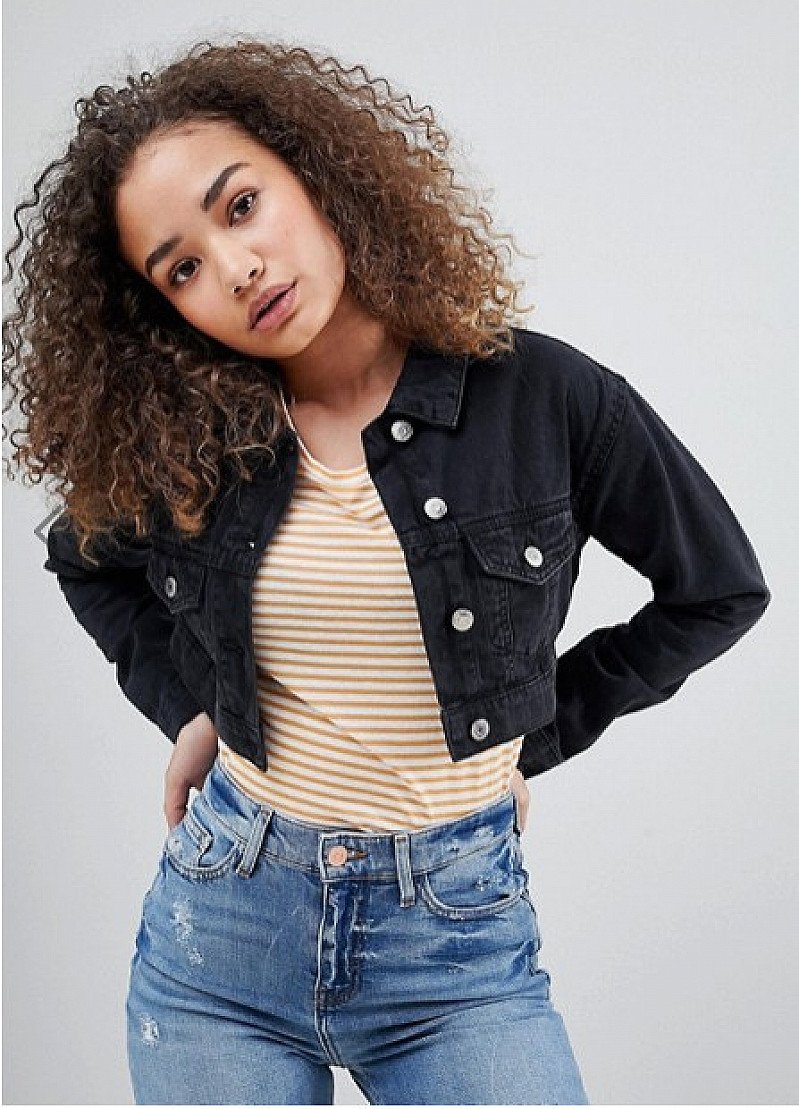 SAVE 1/3 on this Parisian Cropped Denim Jacket!