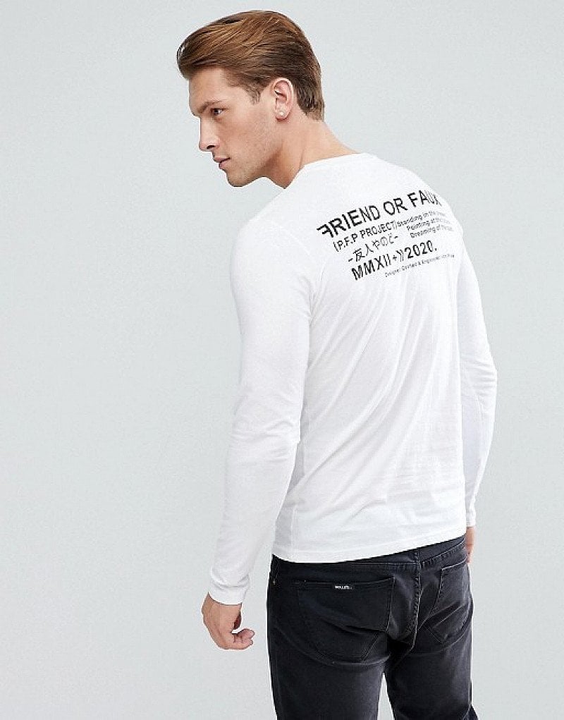 Friend or Faux Project Back Print Long Sleeve Top - LESS THAN 1/2 PRICE!