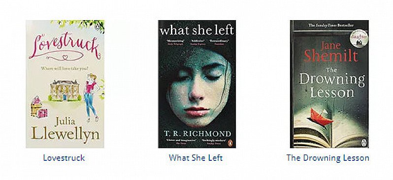 6 for £10 Fiction Books!
