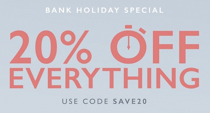 20% OFF EVERYTHING - Until Midnight Friday!!
