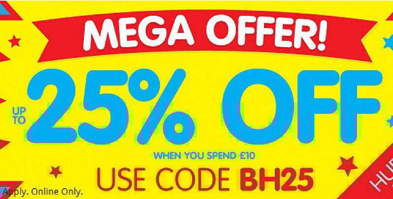 Bank Holiday Sale - 25% OFF EVERYTHING!