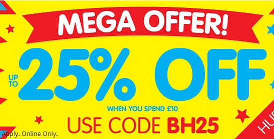 Bank Holiday Sale - 25% OFF EVERYTHING!