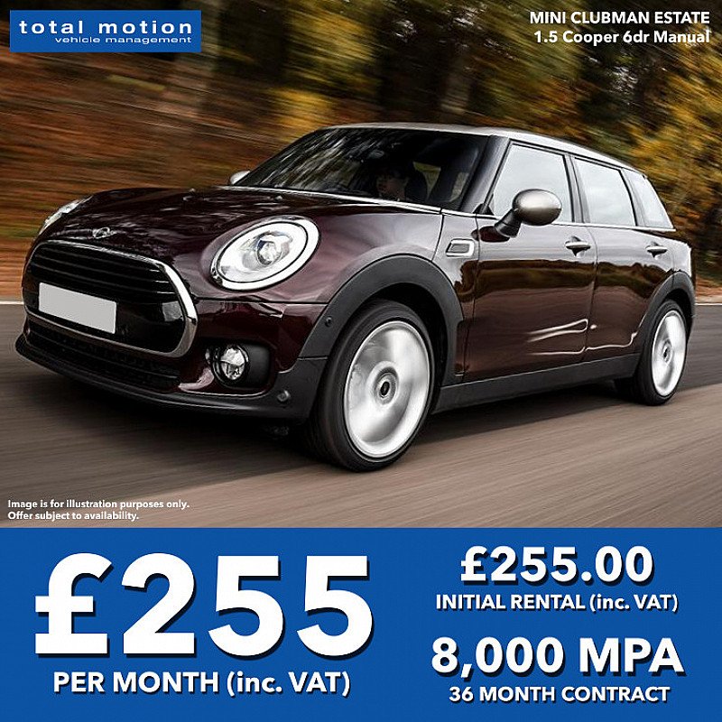 Mini Clubman 1.5 Cooper | Low Deposit, No Admin Fees, Price Match Promise
