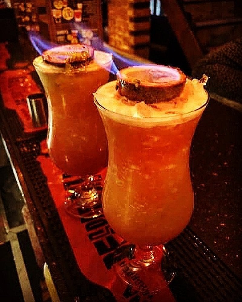 Check out these fiery Zombie Cocktails! Cucamara Promotion