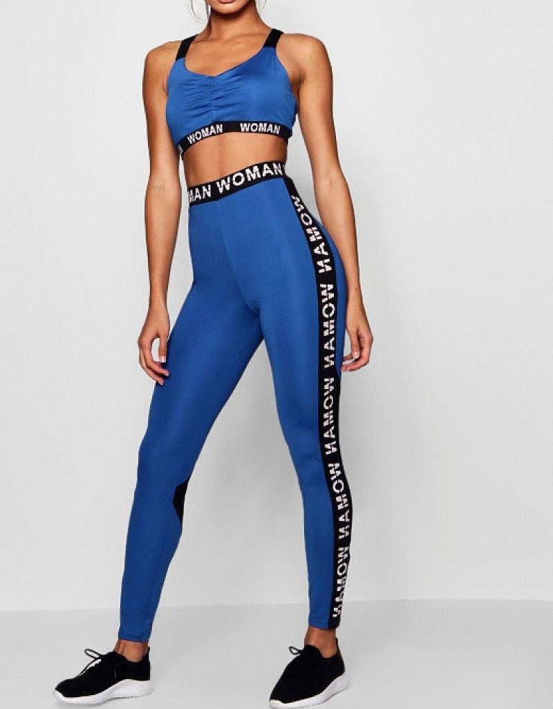 SAVE OVER 40% on these Fit Woman Contrast Panel Running Leggings!