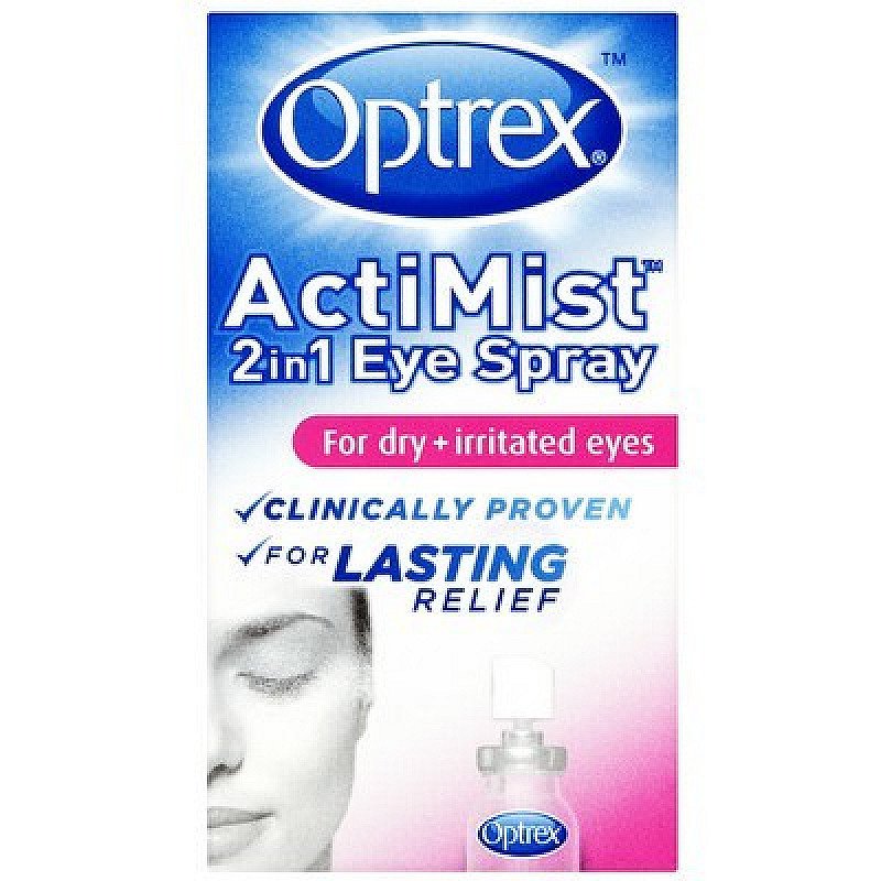OVER 40% OFF - Optrex ActiMist 2 in 1 Eye Spray Dry + Irritated Eyes 10ml - As seen on TV!