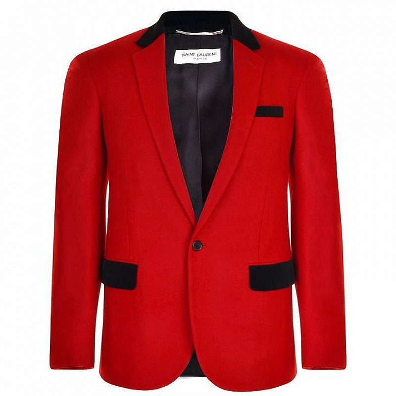 SAVE £927 on this SAINT LAURENT Velvet Trim Blazer!