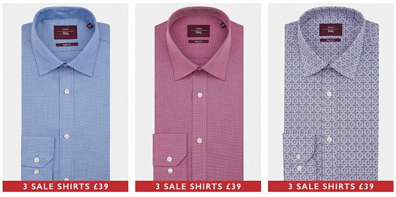 3 SALE SHIRTS FOR £39