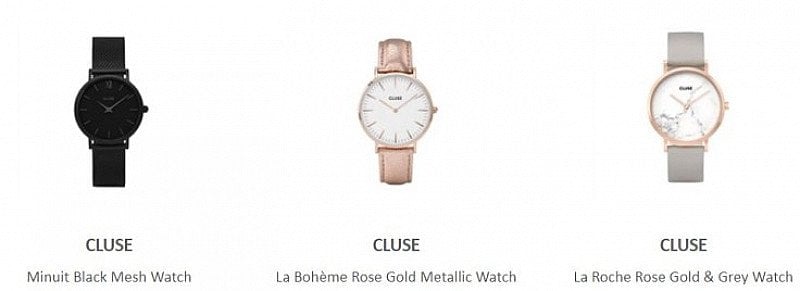Save up to 40% off selected Cluse watches!