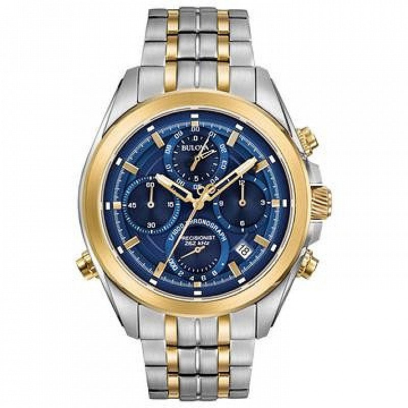 50% OFF - Bulova Precisionist Men's 2 Colour Steel Bracelet Watch!