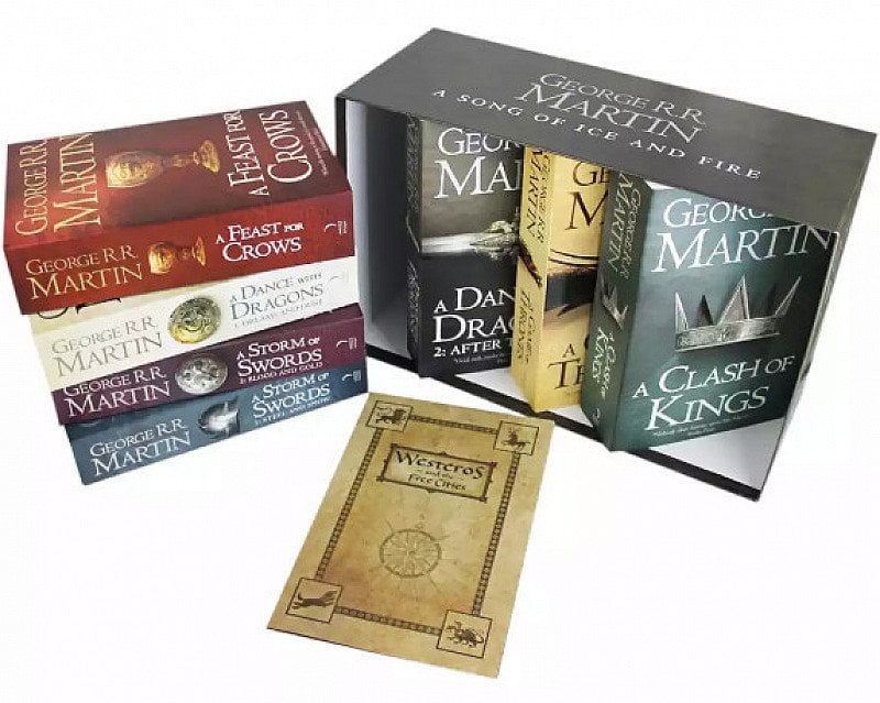 SAVE 54% on Song Of Ice And Fire - Game Of Thrones - 7 Book Box Set + FREE Map!