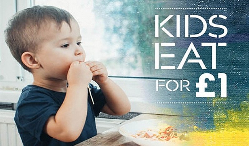 KIDS EAT FOR £1