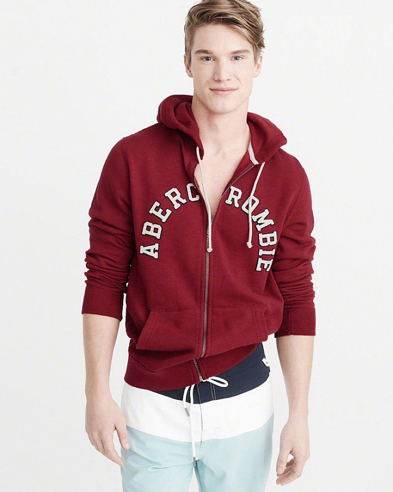 SAVE 60% OFF APPLIQUE LOGO FULL-ZIP HOODIE! | Abercrombie & Fitch Deal ...