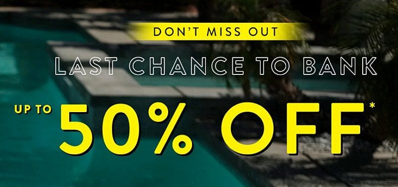 Bank Holiday SALE - SAVE up to 50%!