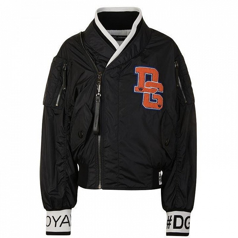SAVE 70% OFF DOLCE AND GABBANA Logo Bomber Jacket!