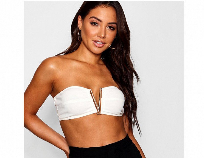 OVER 55% OFF this V Bar Crepe Bandeau!