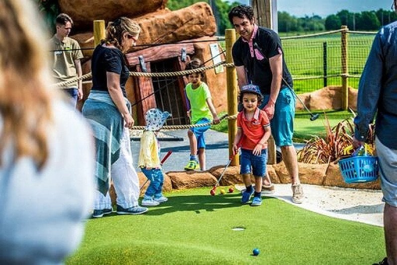 Get a family ticket for a game of mini golf for £20
