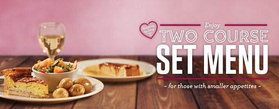 Golden Years Menu - 2 Courses from ONLY £4.79!
