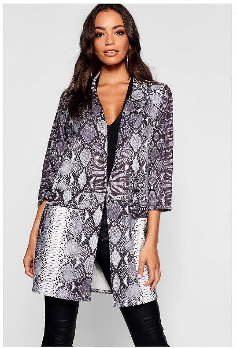 SAVE 30% - Snake Print Duster Jacket!