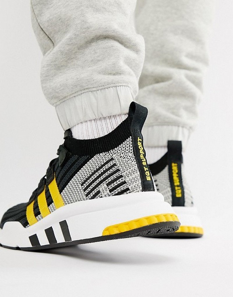 SAVE - adidas Originals EQT Support Mid ADV Trainers In Black!