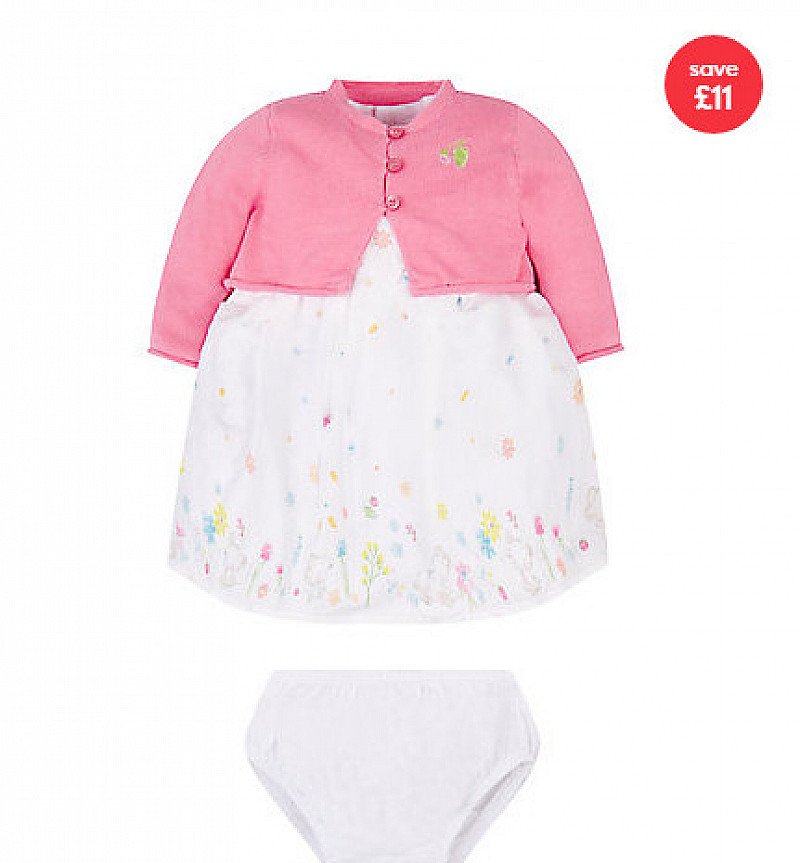 SAVE £11.00 - floral dress and cardigan set!