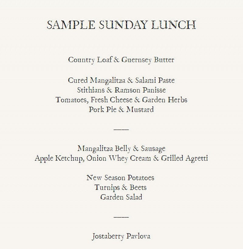 Come and sample our sunday lunch menu!