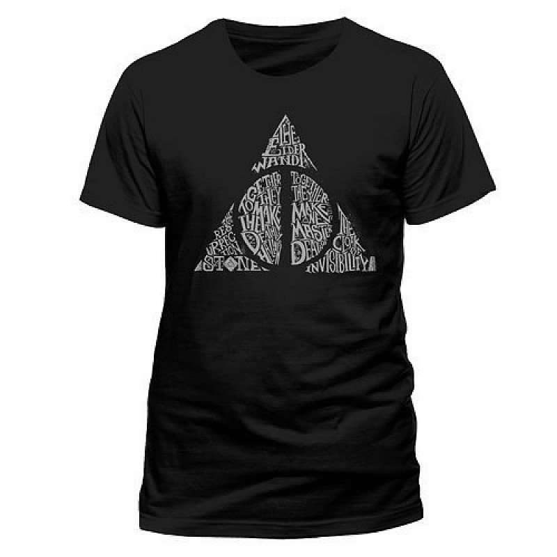 Get 2 for £20.00 - Harry Potter Hallows Symbol Unisex T-Shirt: Black and many more styles!