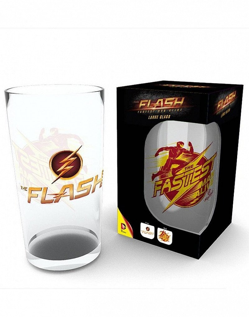 SAVE- THE FLASH LOGO PINT GLASS